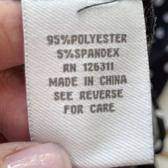 Ronni Nicole Women's Polka Dots Front Tie Short Sleeve Mini  Dress Black Size 10 - Picture 8 of 8